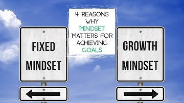 4 Reasons Why MINDSET MATTERS for Achieving Goals
