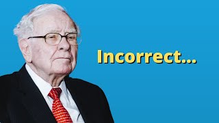⚠️ Warren Buffett's bad advice...