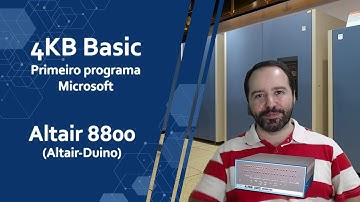 4KB Basic no Altair 8800 (primeiro software microsoft)