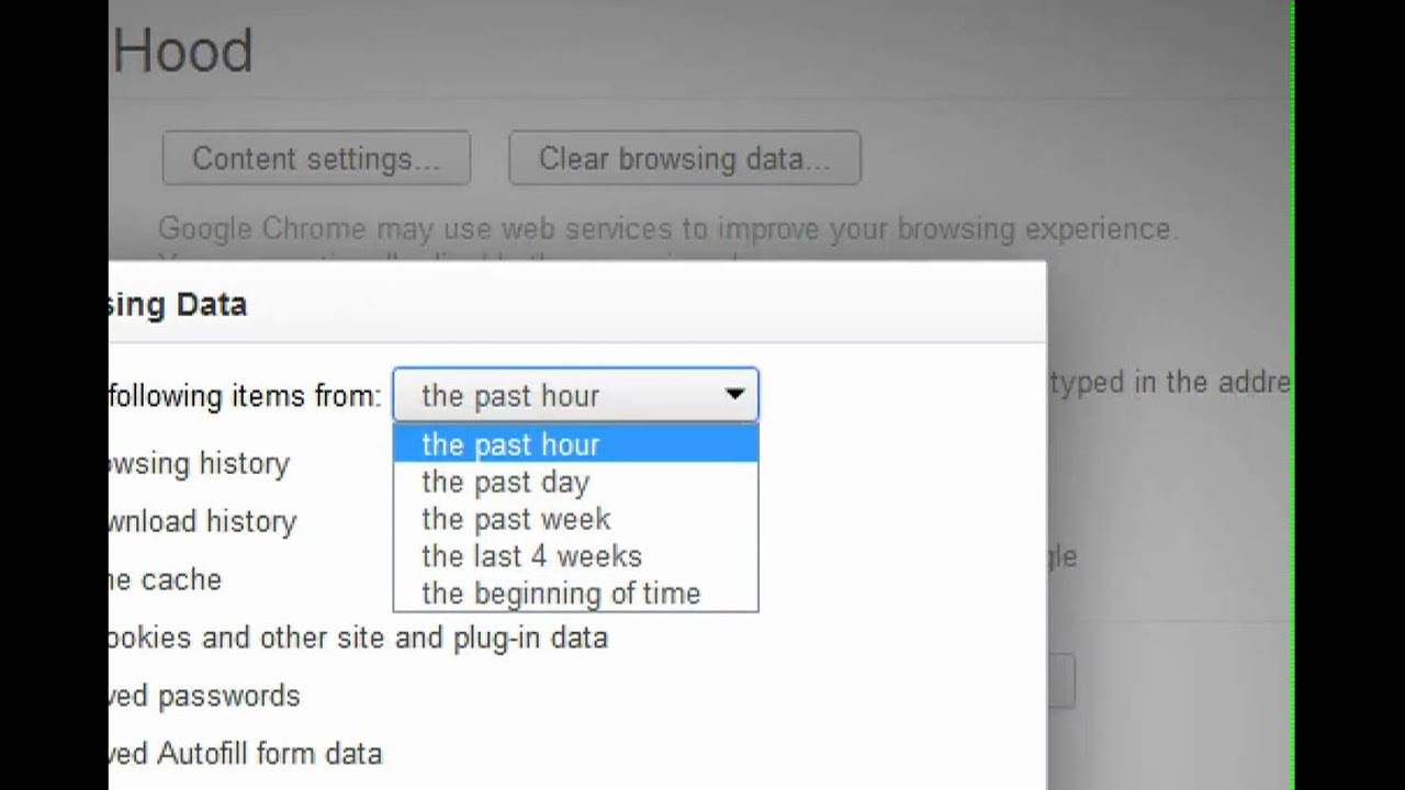 How to delete browsing history in google chrome browser ? - YouTube