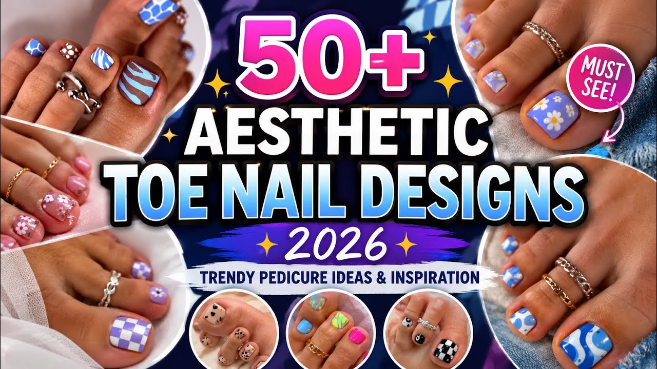 50+ Идей педикюра 2026 👣 Aesthetic Toe Nail Designs | Trendy Inspiration