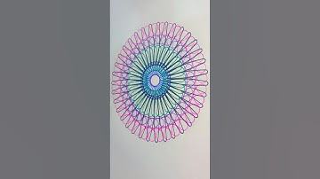Colourful spirograph Designs #shorts  #spirograph #satisfying #pattern #spiroart  #creative #art