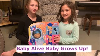 Baby Alive Baby Grows Up Unboxing & Review!