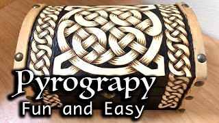 Fun and Easy Wood Burning Project | Celtic Knot Box Tutorial | Pyrography For Beginners