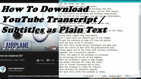 How To  Download YouTube Transcript / Subtitles as Plain Text The Easiest Way
