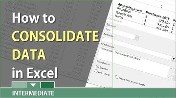 Excel: Consolidate feature to quickly summarize data by Chris Menard