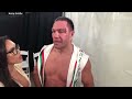 Boxer Kubrat Pulev kisses female reporter on lips during interview