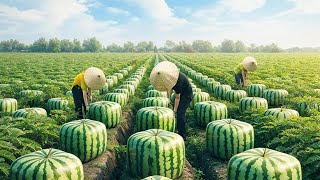 How Farmers Produce Millions of Square Watermelons Every Year