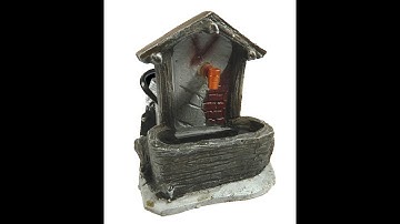 Fontana Cm 10x11,5x12h + Pompa Riciclo Acqua Scenografia per Presepe