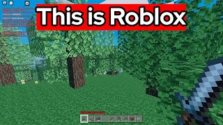 THEY SNUCK MINECRAFT ALPHA ON ROBLOX (Game Under Review)