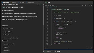 3174. Clear Digits | C++ | Simple and easy explanation | Leetcode daily question | DSA