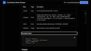 Crunchbase News Scraper — Apify Actor Walkthrough