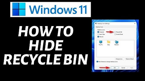 How To Hide Recycle Bin in Windows 11