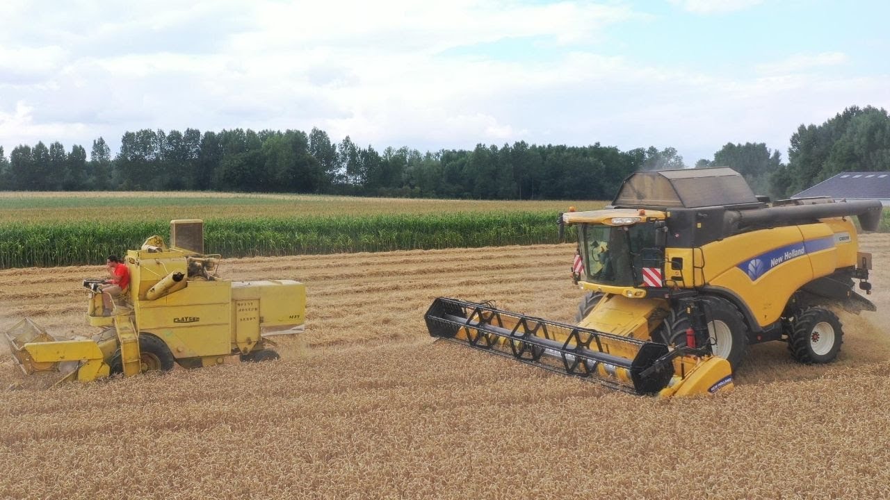 50 ans D' écart entre ces 2  Moissonneuses 😍  |  New Holland CX 8090  |  Clayson M89  |  Seb-Agri