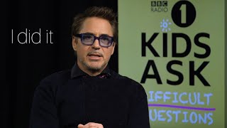 Robert Downey Jr being Robert Downey Jr for 3 minutes and 41 seconds straight