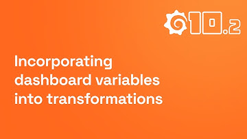 Dashboard variables integration & muting in transformations