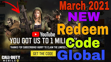 *NEW* March 2021 Redeem Code Cod Mobile Global | Codm Global Redeemption Code 2021 | Redeem code cod