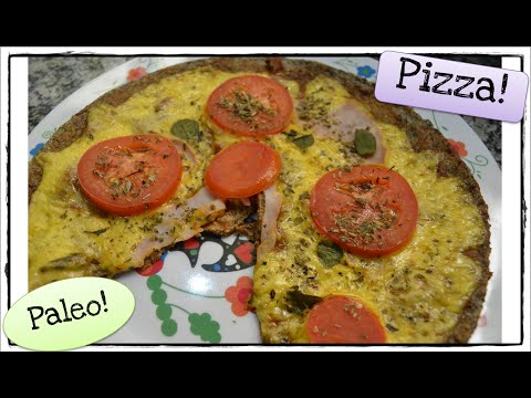 Pizza Paleo & Low Carb crocante de Mussarela - Sem glúten!