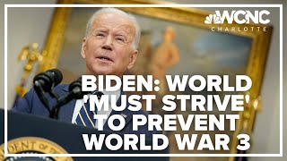 Biden: Direct confrontation between Russia and NATO is 'World War 3'