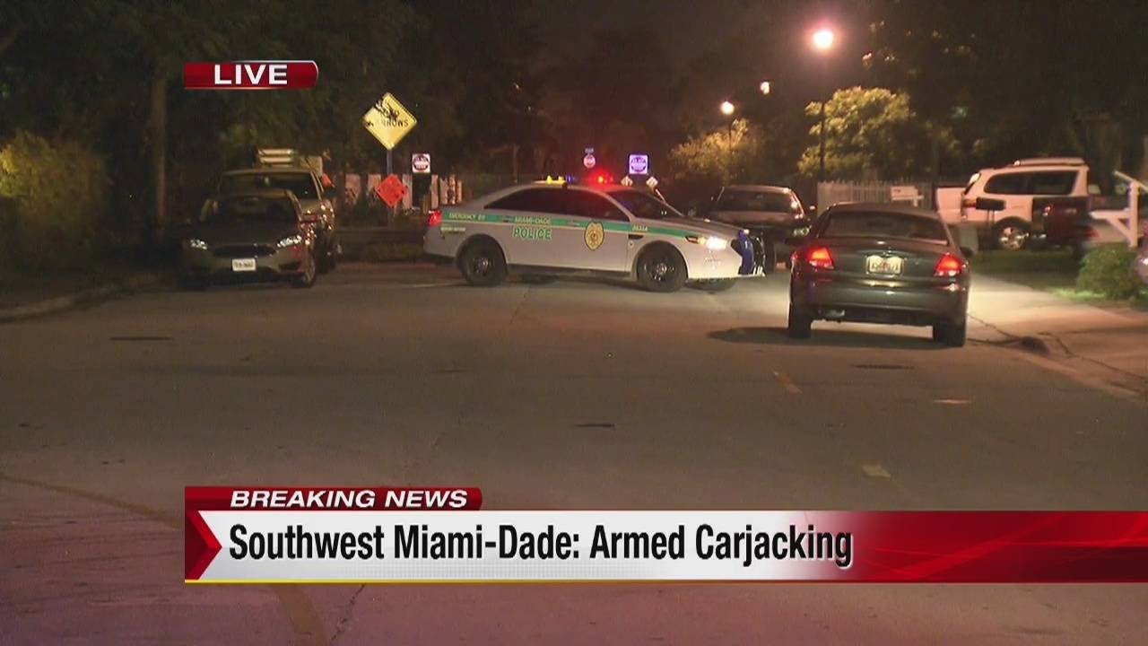 Armed carjacking investigated in Miami-Dade - YouTube