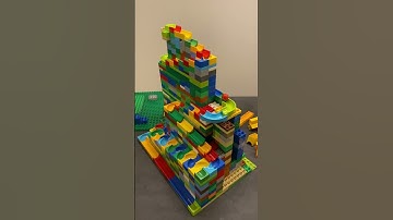 Relaxing Building Blocks DIY ASMR Marble Run #satisfying #legoduplo #lego #duplo #legoduplomarvel