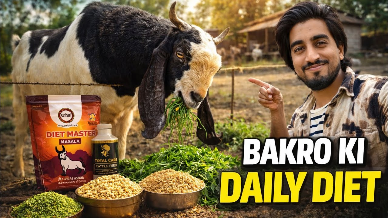 SABRIGOATFARM Full Day Diet Plan | Bakro Ki Perfect Daily Diet