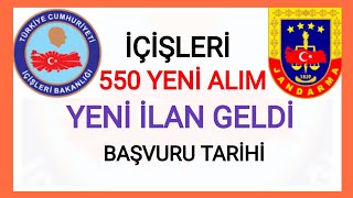 550 Yeni̇ Alim Yapacak İçi̇şleri̇ Bakanliğina Bağli Jandarma Genel Komutanliği Subay Alimi Başvuru Şart