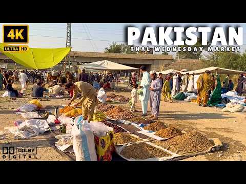 4K Walk Through UNSEEN thal mela | Cool Summer 4k Walk & Captions 🇵🇰