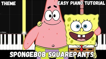 SpongeBob SquarePants Theme (Easy Piano Tutorial)