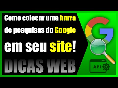 Vídeo: Como Inserir Uma Pesquisa Em Um Site