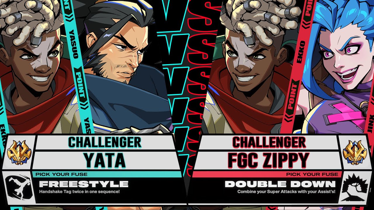 Yata (Yasuo/Ekko) vs FGCZippy (Ekko/Jinx) - 2XKO