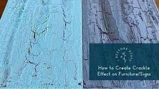 How to Achieve a Crackle Finish - Meg Del Design Furniture