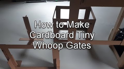 How to Make DIY Cardboard Tiny Whoop Gates | Tutorial