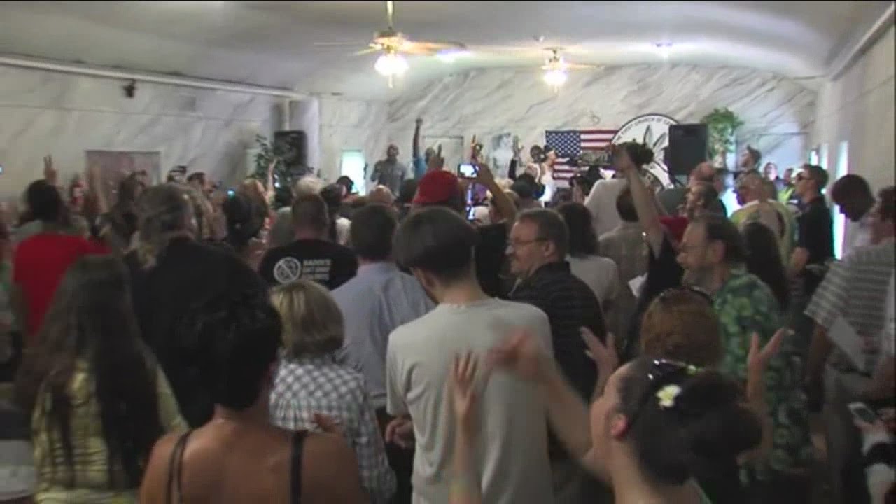 First Church of Cannabis minister of love enters