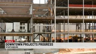 Three major construction projects underway in downtown Spartanburg