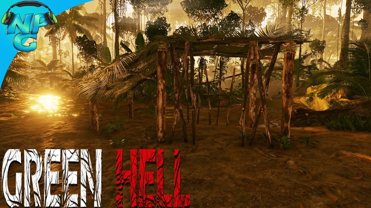 Green Hell - Epic Fights with Jungle Insects and Building our First Hut! Green Hell Let's Play Part3