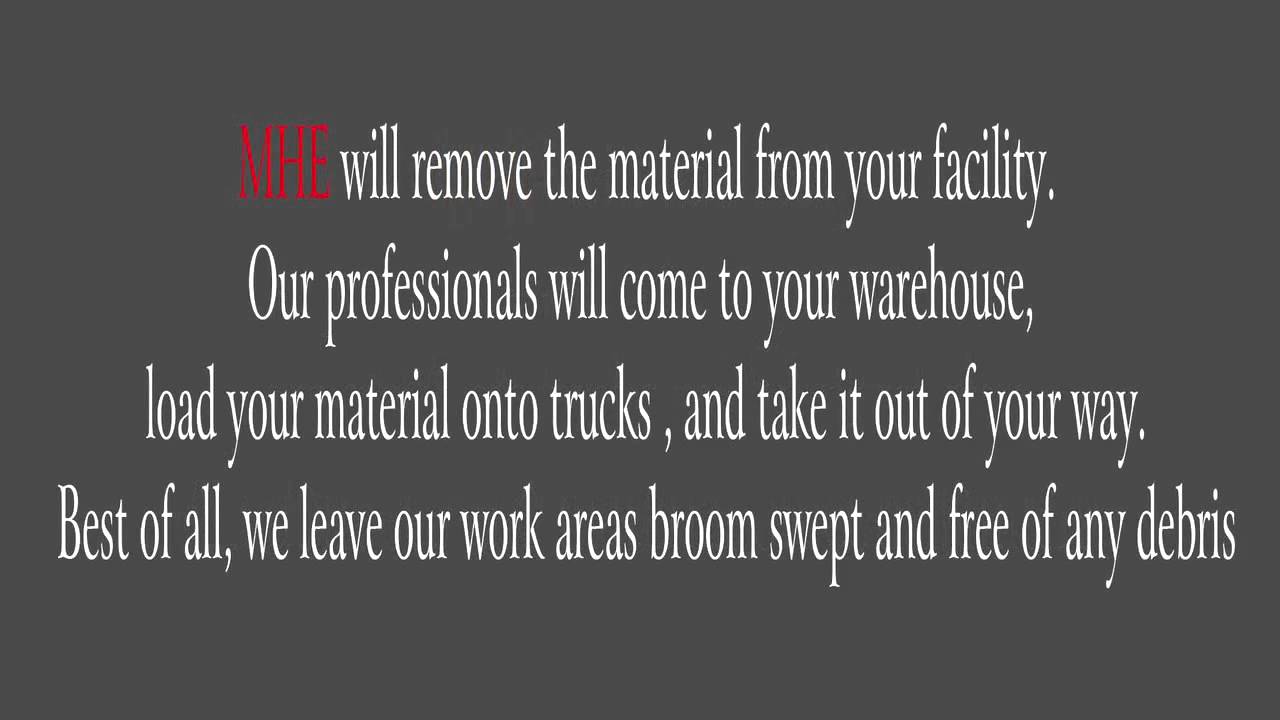 We Buy Used Material Handling Equipment