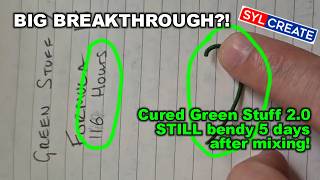 New Green Stuff 2.0 FINALLY passes the original flexibility test 🟢
