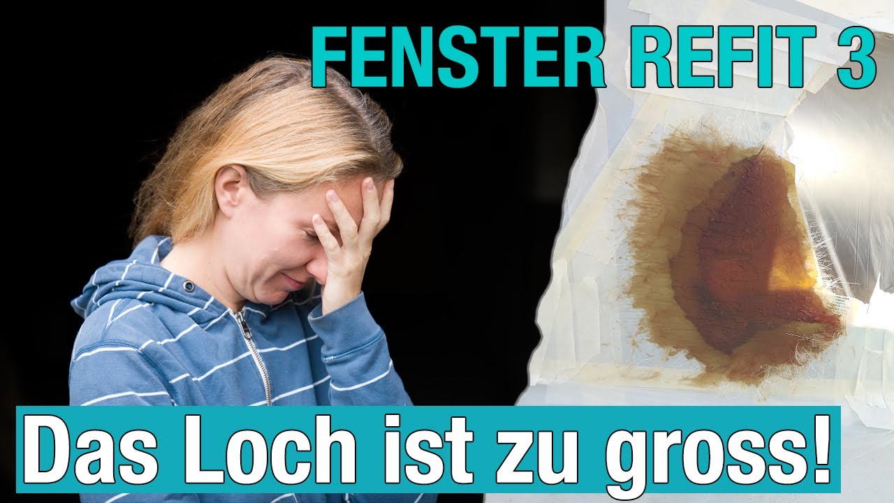 ⁣Das Loch ist zu gross fürs Fenster! GFK-Arbeiten am Sandwichdeck (Fenster Refit Teil 3)