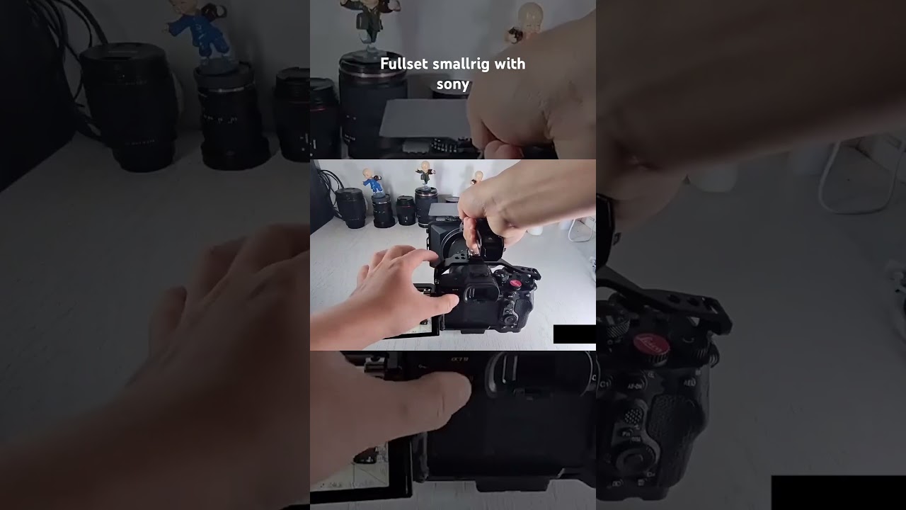 Full cage smallrig top hande side hande matte box sony alpha a74