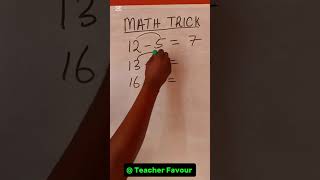 MATHS TRICK#tutorfavour #physicsonlineclass #teacherfavour #mathtutor #tutorphysics  #mathsclass