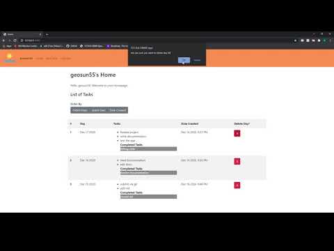 CS50W - Final Project - Tasket a task manager