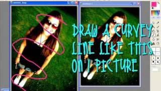 How to make a beam using photofiltre.