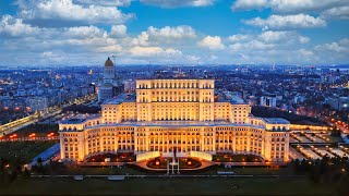 8K Ultra HDR - Bucharest aerial drone view, Romania