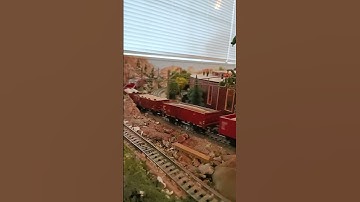 Marklin analog DB heavy freight electric train going up hill