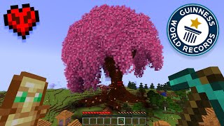 I Built The WORLDS Largest Cherry Blossom in Minecraft Hardcore
