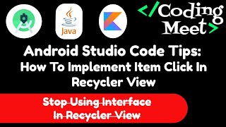 Android Studio Code Tips: How to Implement Item Click in RecyclerView Without Interface in Kotlin