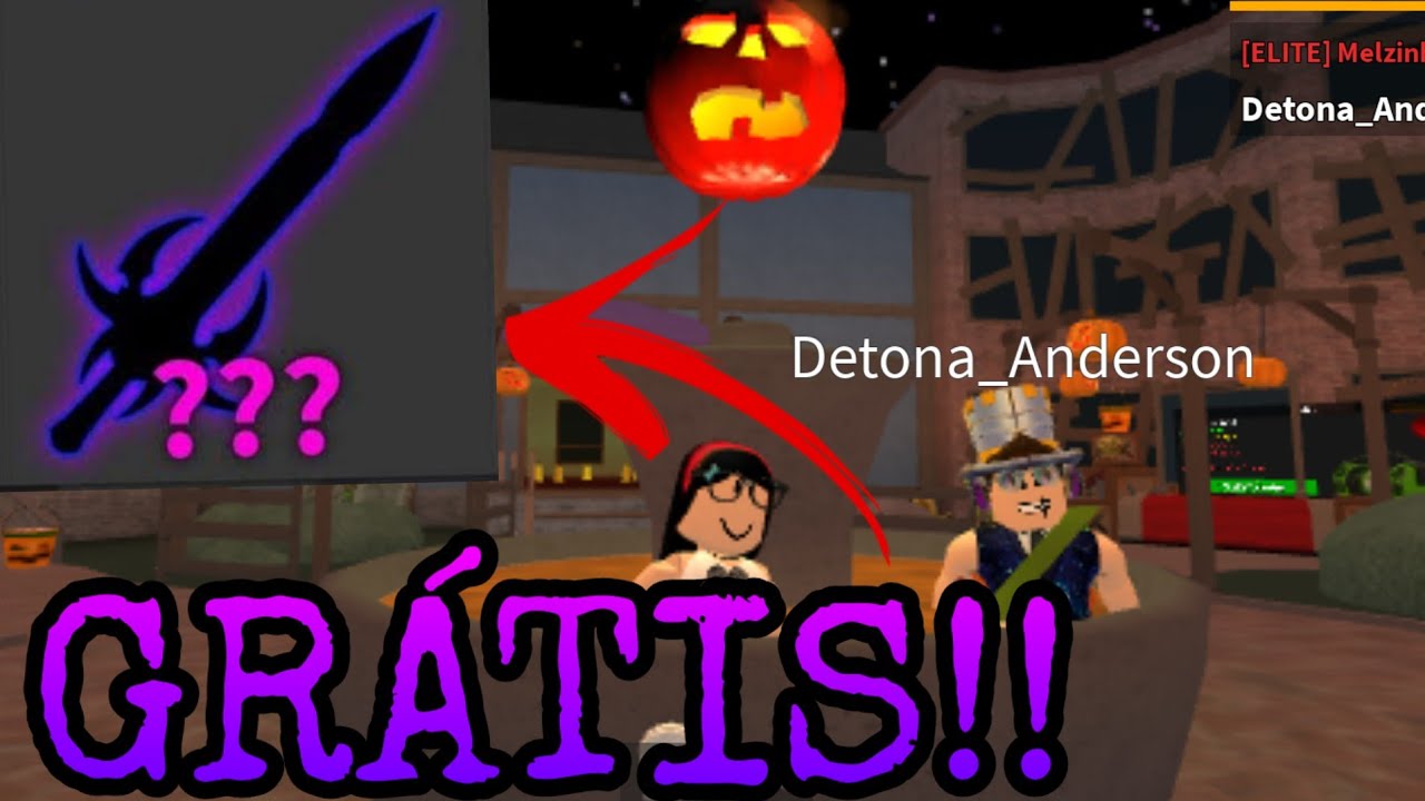 Roblox Facas Godly De Graca No Murder Mystery 2 Halloween - roblox murder mystery 2 la falsa pistola youtube