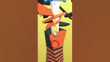 Stack Ball Level Up 265 with Enjoyable #shortfeed #games #tiktok  #youtubeshorts