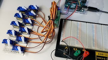 PCA9685 と Arduino で 多数のサーボモータを制御する